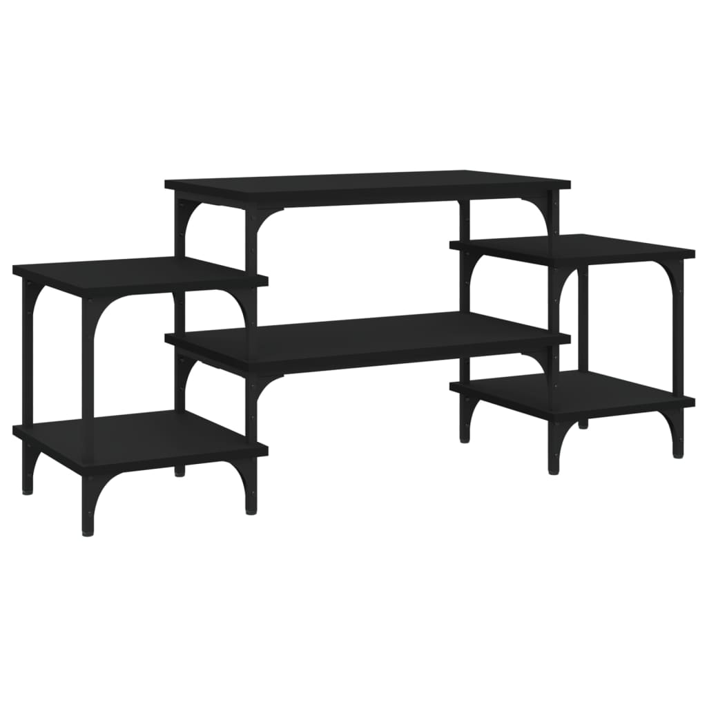 Tv-Meubel Bewerkt Hout 117 x 35 x 52 cm Zwart