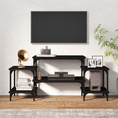 Tv-Meubel Bewerkt Hout 117 x 35 x 52 cm Zwart