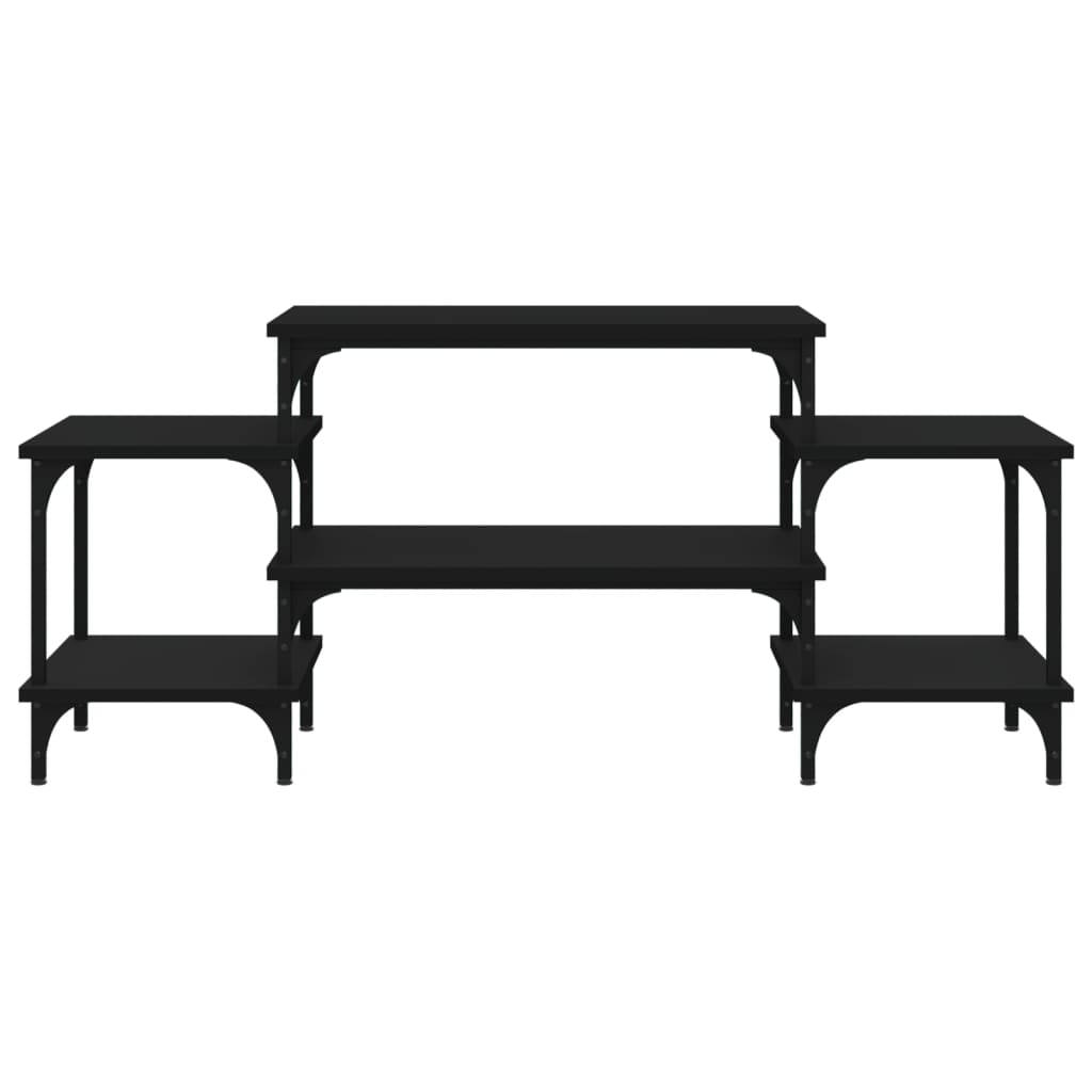 Tv-Meubel Bewerkt Hout 117 x 35 x 52 cm Zwart