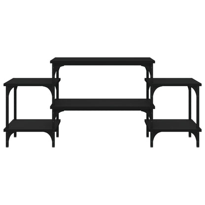 Tv-Meubel Bewerkt Hout 117 x 35 x 52 cm Zwart