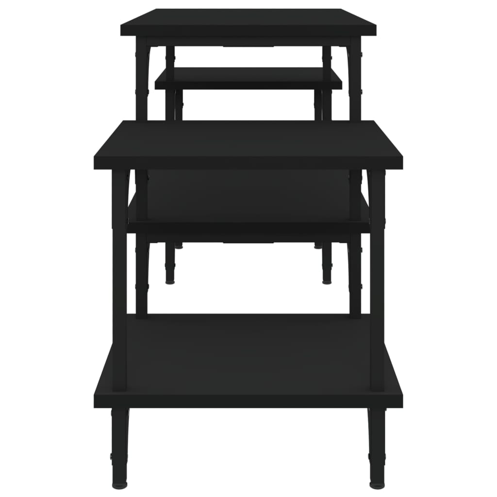 Tv-Meubel Bewerkt Hout 117 x 35 x 52 cm Zwart