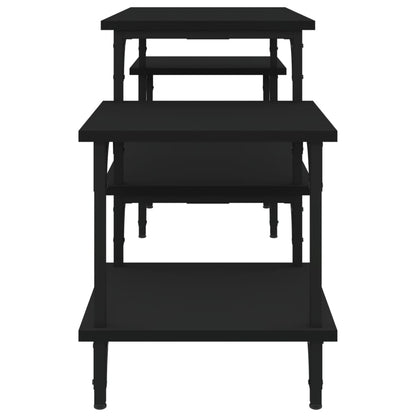 Tv-Meubel Bewerkt Hout 117 x 35 x 52 cm Zwart