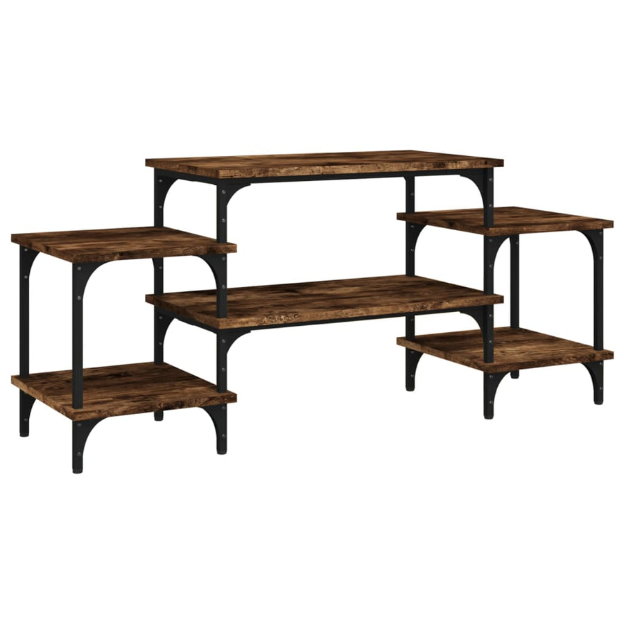 Tv-Meubel Bewerkt Hout Kleurig 117 x 35 x 52 cm Gerookt eiken