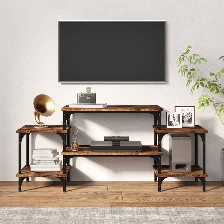Tv-Meubel Bewerkt Hout Kleurig 117 x 35 x 52 cm Gerookt eiken