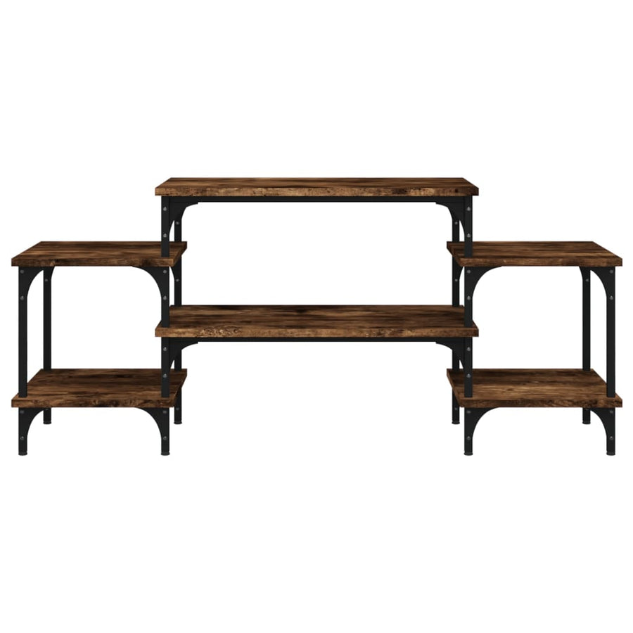 Tv-Meubel Bewerkt Hout Kleurig 117 x 35 x 52 cm Gerookt eiken
