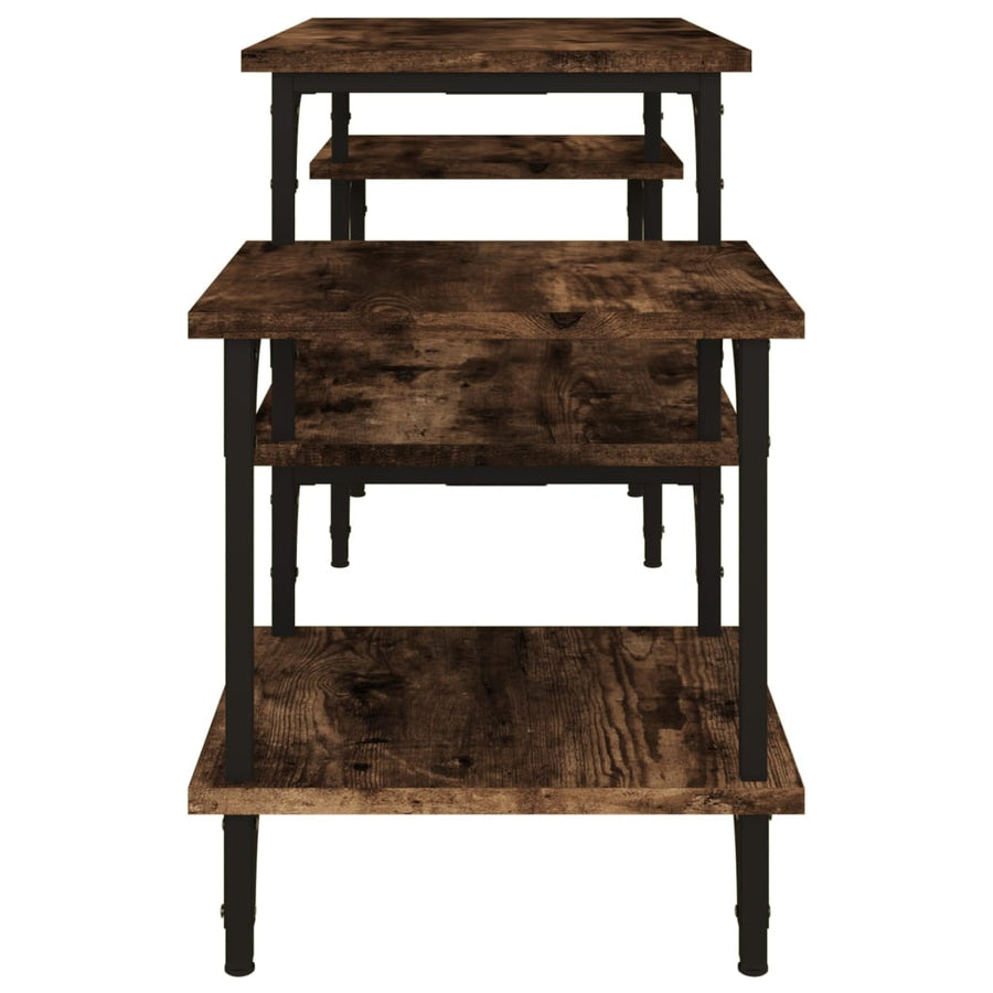 Tv-Meubel Bewerkt Hout Kleurig 117 x 35 x 52 cm Gerookt eiken