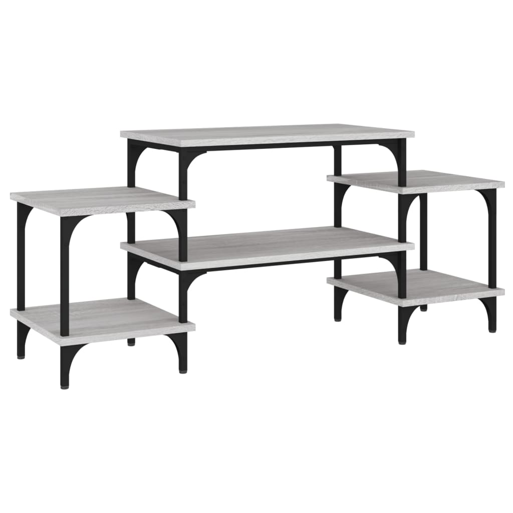 Tv-Meubel Bewerkt Hout Eikenkleurig 117 x 35 x 52 cm Grijs sonoma