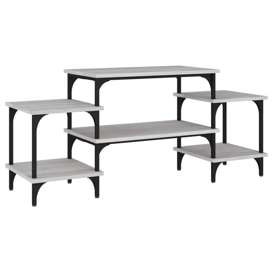 Tv-Meubel Bewerkt Hout Eikenkleurig 117 x 35 x 52 cm Grijs sonoma