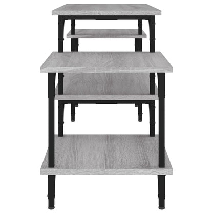 Tv-Meubel Bewerkt Hout Eikenkleurig 117 x 35 x 52 cm Grijs sonoma