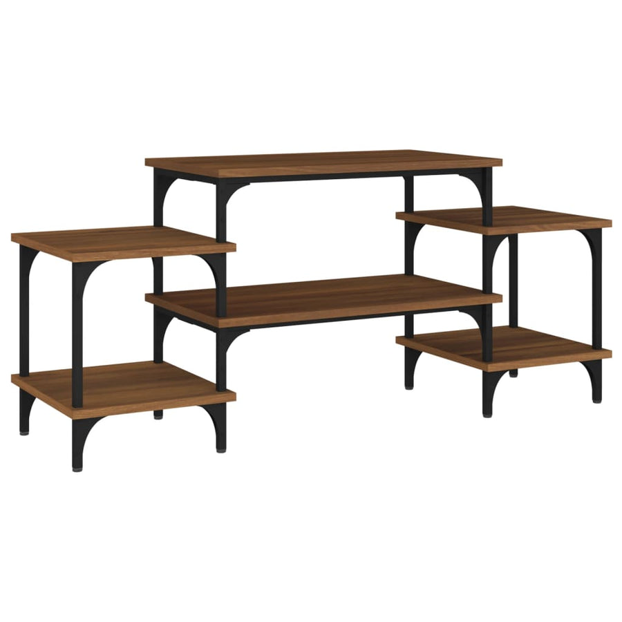 Tv-Meubel Bewerkt Hout Bruin Eikenkleur 117 x 35 x 52 cm Bruineiken