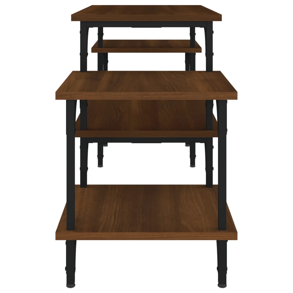 Tv-Meubel Bewerkt Hout Bruin Eikenkleur 117 x 35 x 52 cm Bruineiken