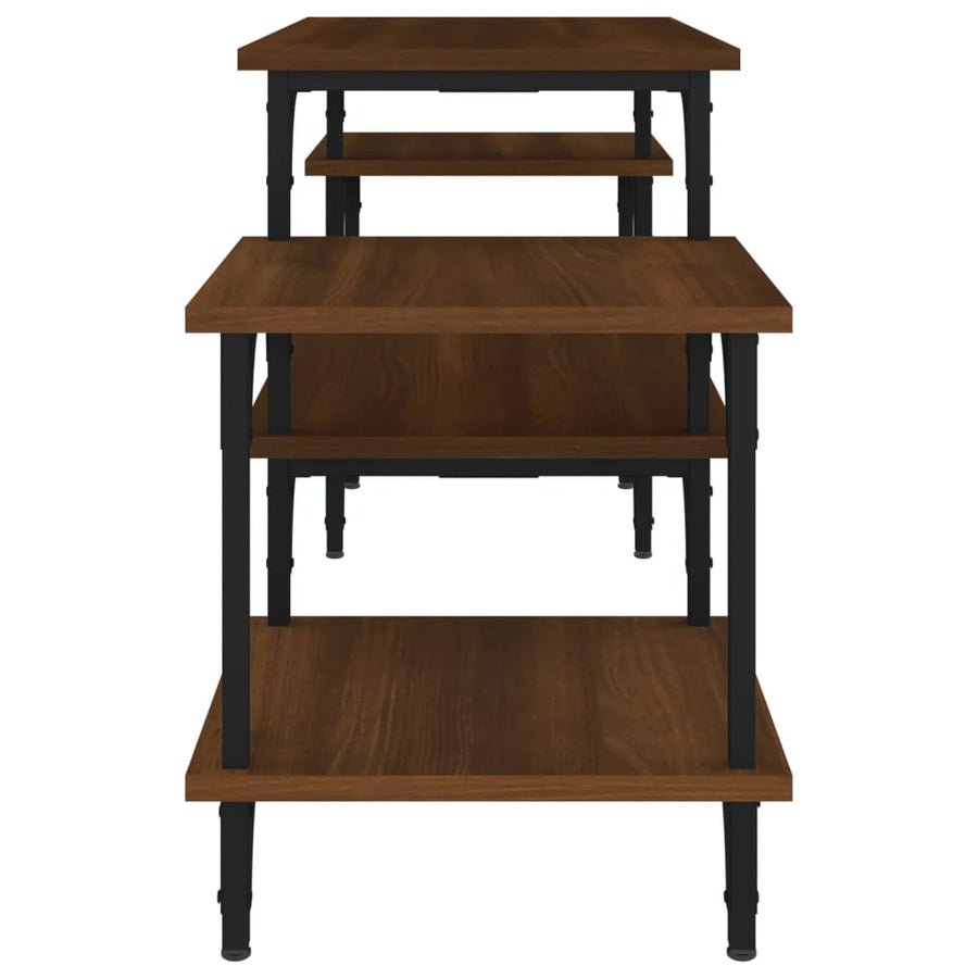 Tv-Meubel Bewerkt Hout Bruin Eikenkleur 117 x 35 x 52 cm Bruineiken