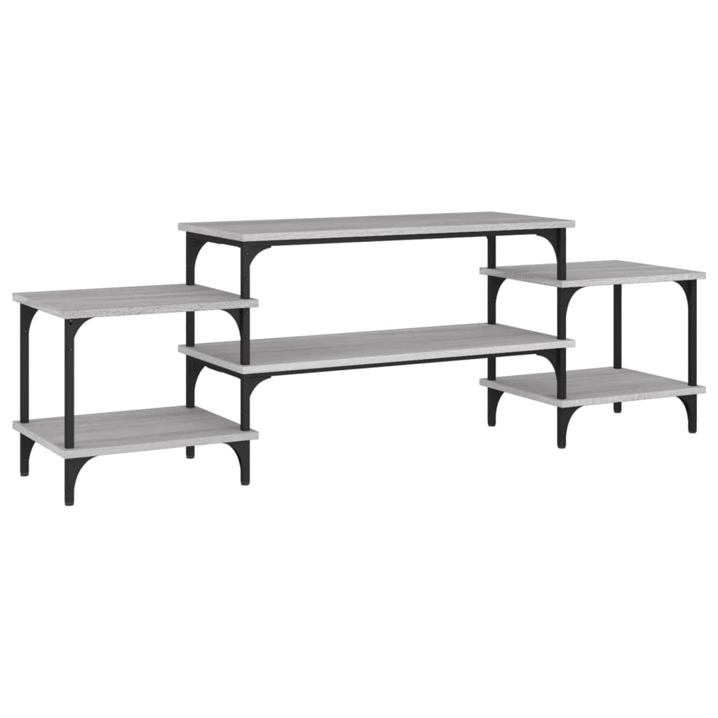 Tv-Meubel Bewerkt Hout Eikenkleurig 157 x 35 x 52 cm Grijs sonoma