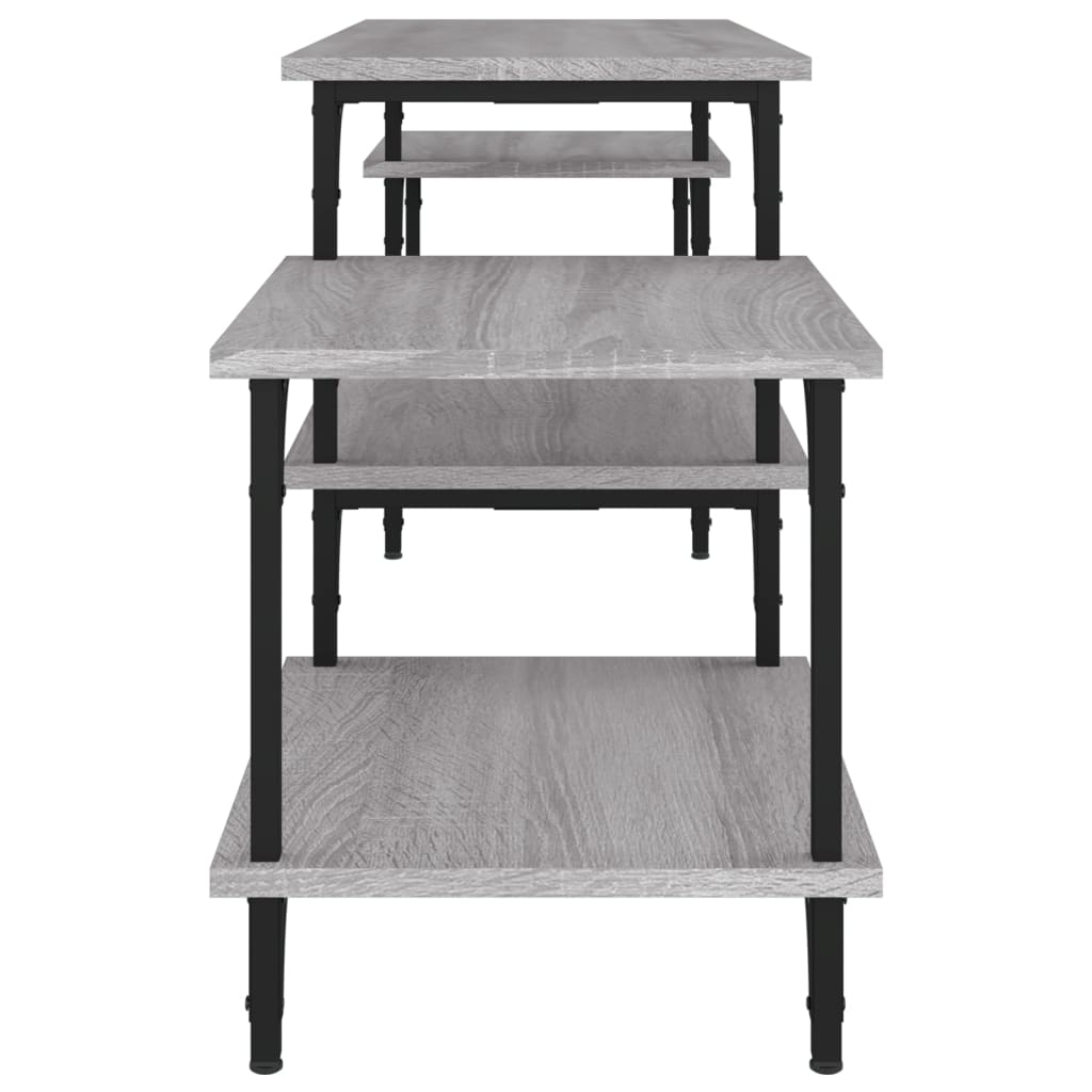Tv-Meubel Bewerkt Hout Eikenkleurig 157 x 35 x 52 cm Grijs sonoma