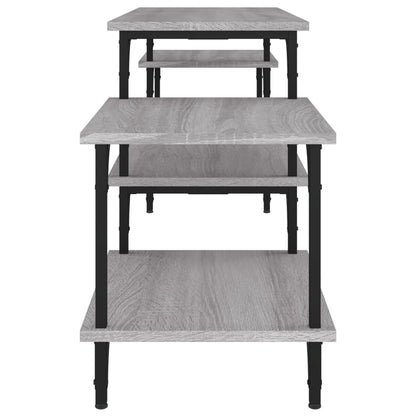 Tv-Meubel Bewerkt Hout Eikenkleurig 157 x 35 x 52 cm Grijs sonoma