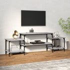 Tv-Meubel Bewerkt Hout Eikenkleurig 157 x 35 x 52 cm Grijs sonoma