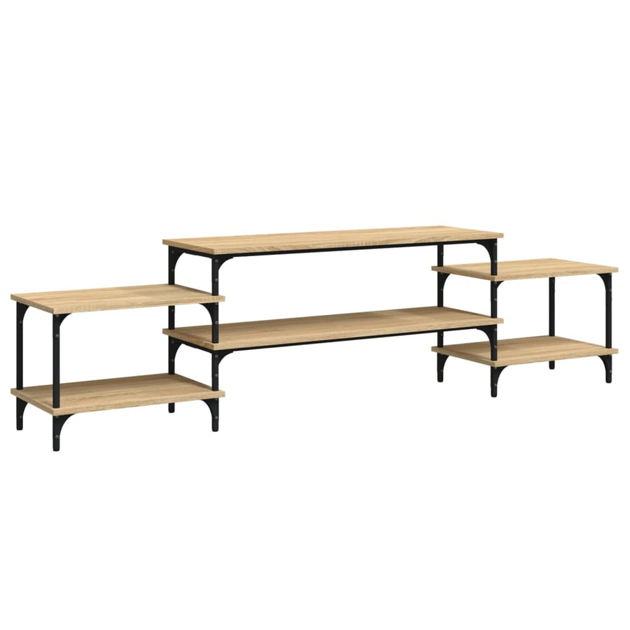 Tv-Meubel Bewerkt Hout Kleurig 197 x 35 x 52 cm Sonoma eiken