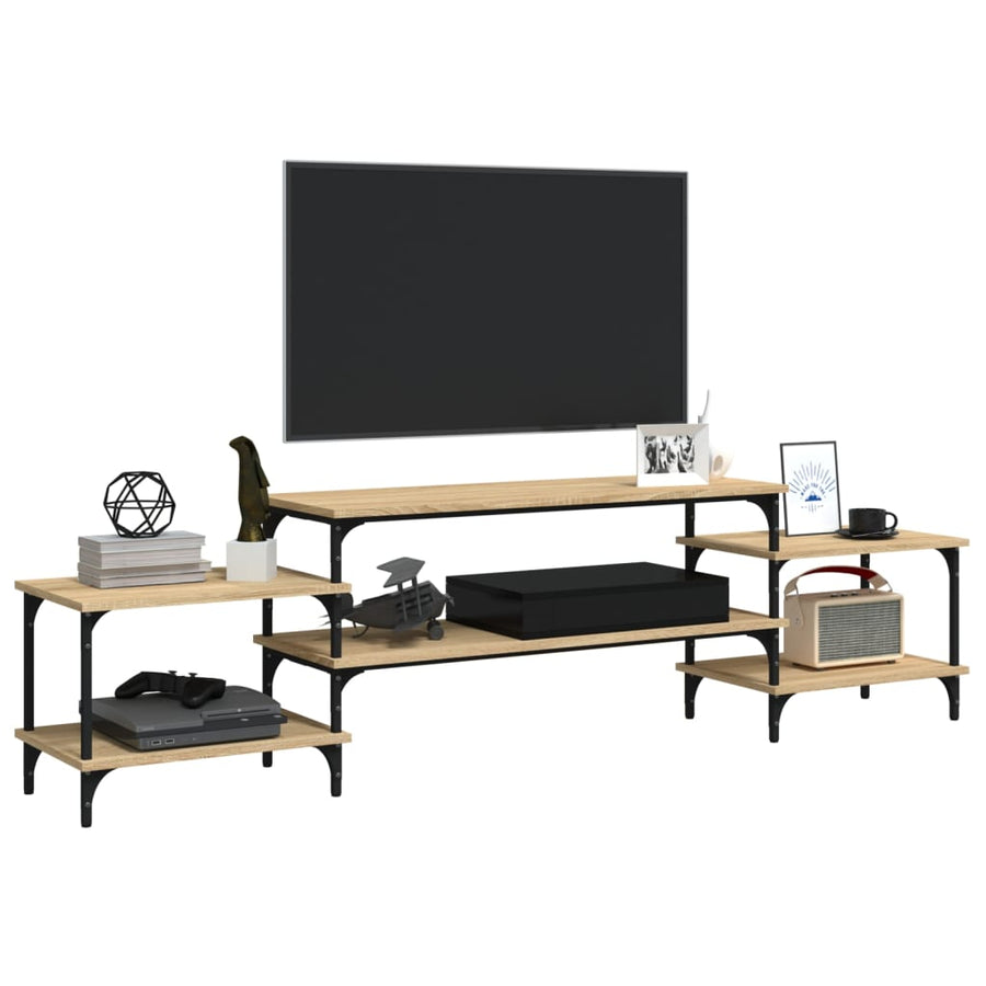 Tv-Meubel Bewerkt Hout Kleurig 197 x 35 x 52 cm Sonoma eiken
