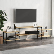 Tv-meubel 197x35x52 cm bewerkt hout sonoma eiken