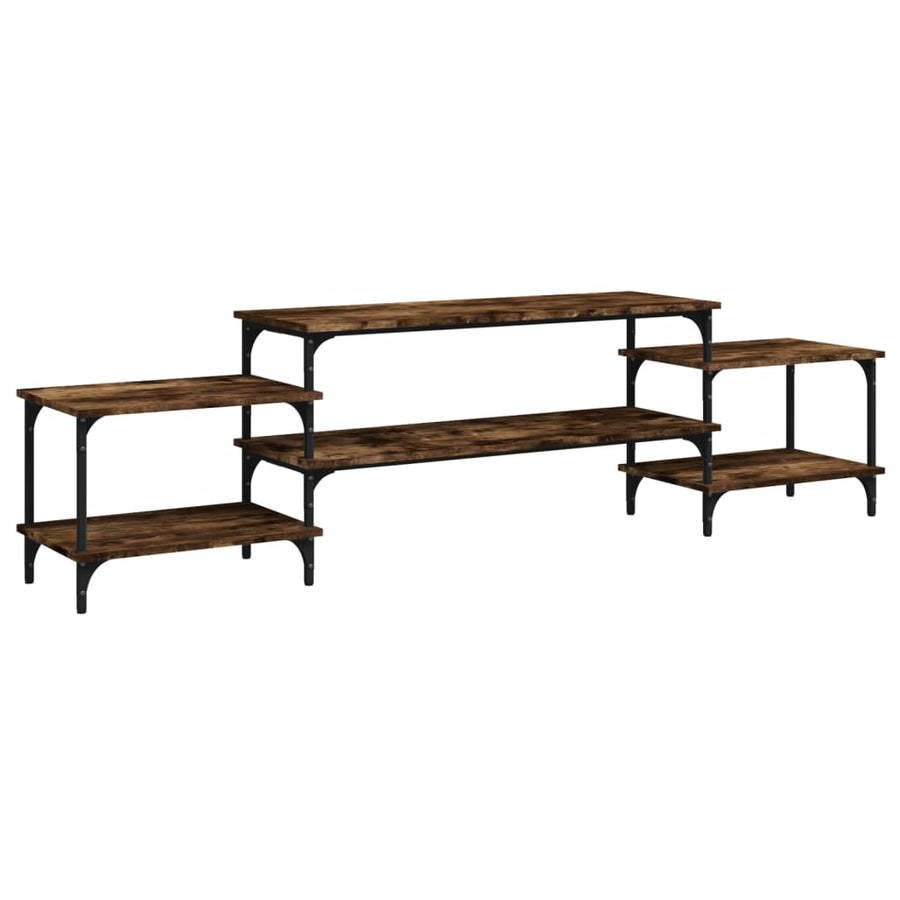 Tv-Meubel Bewerkt Hout Kleurig 197 x 35 x 52 cm Gerookt eiken