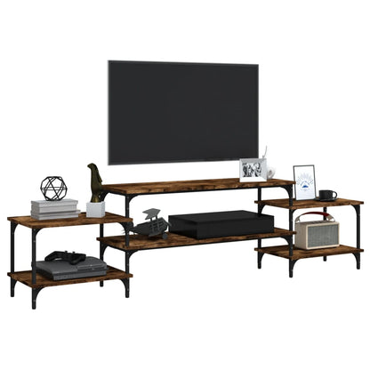 Tv-Meubel Bewerkt Hout Kleurig 197 x 35 x 52 cm Gerookt eiken
