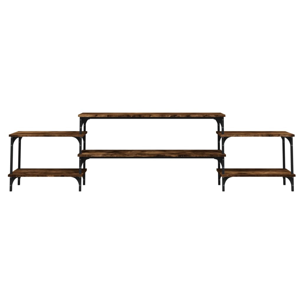 Tv-Meubel Bewerkt Hout Kleurig 197 x 35 x 52 cm Gerookt eiken