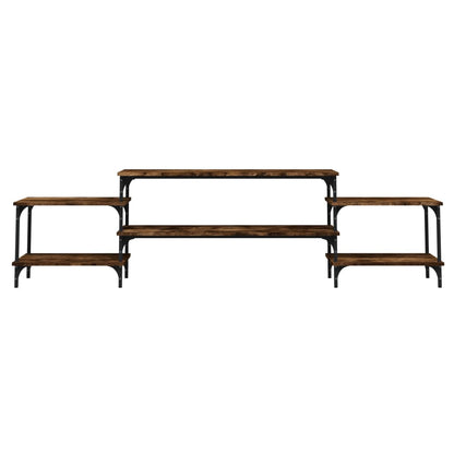 Tv-Meubel Bewerkt Hout Kleurig 197 x 35 x 52 cm Gerookt eiken