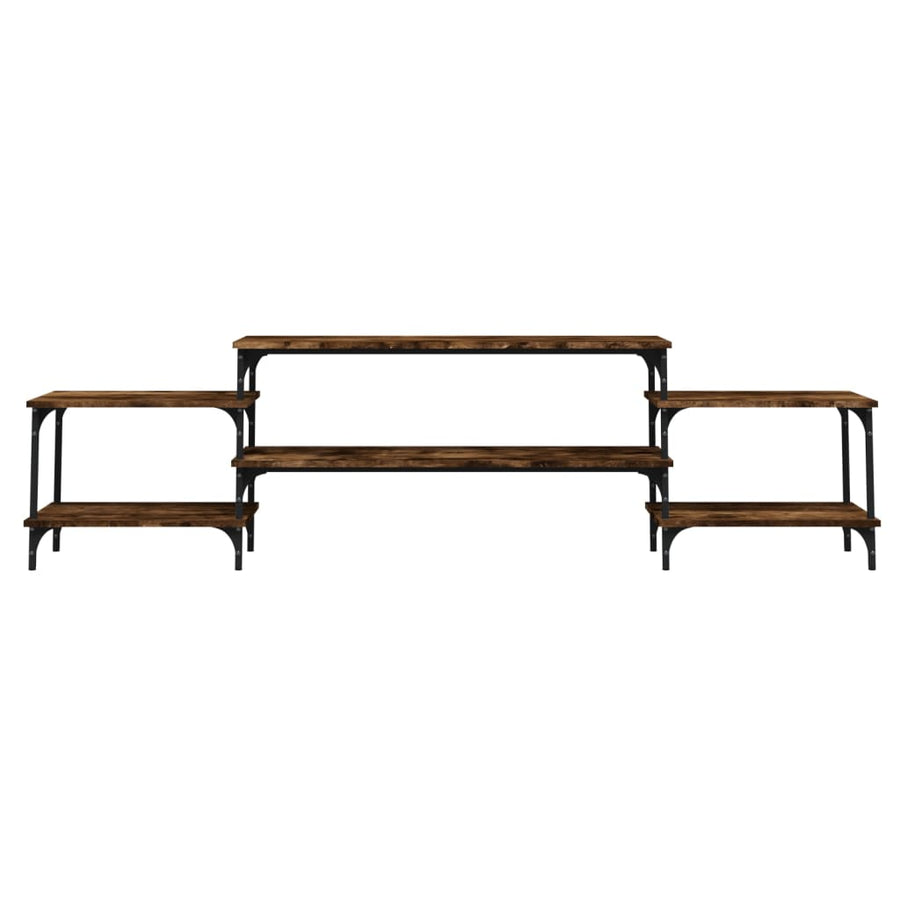 Tv-Meubel Bewerkt Hout Kleurig 197 x 35 x 52 cm Gerookt eiken