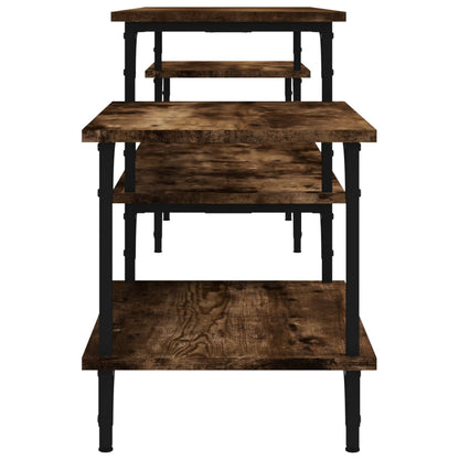 Tv-Meubel Bewerkt Hout Kleurig 197 x 35 x 52 cm Gerookt eiken