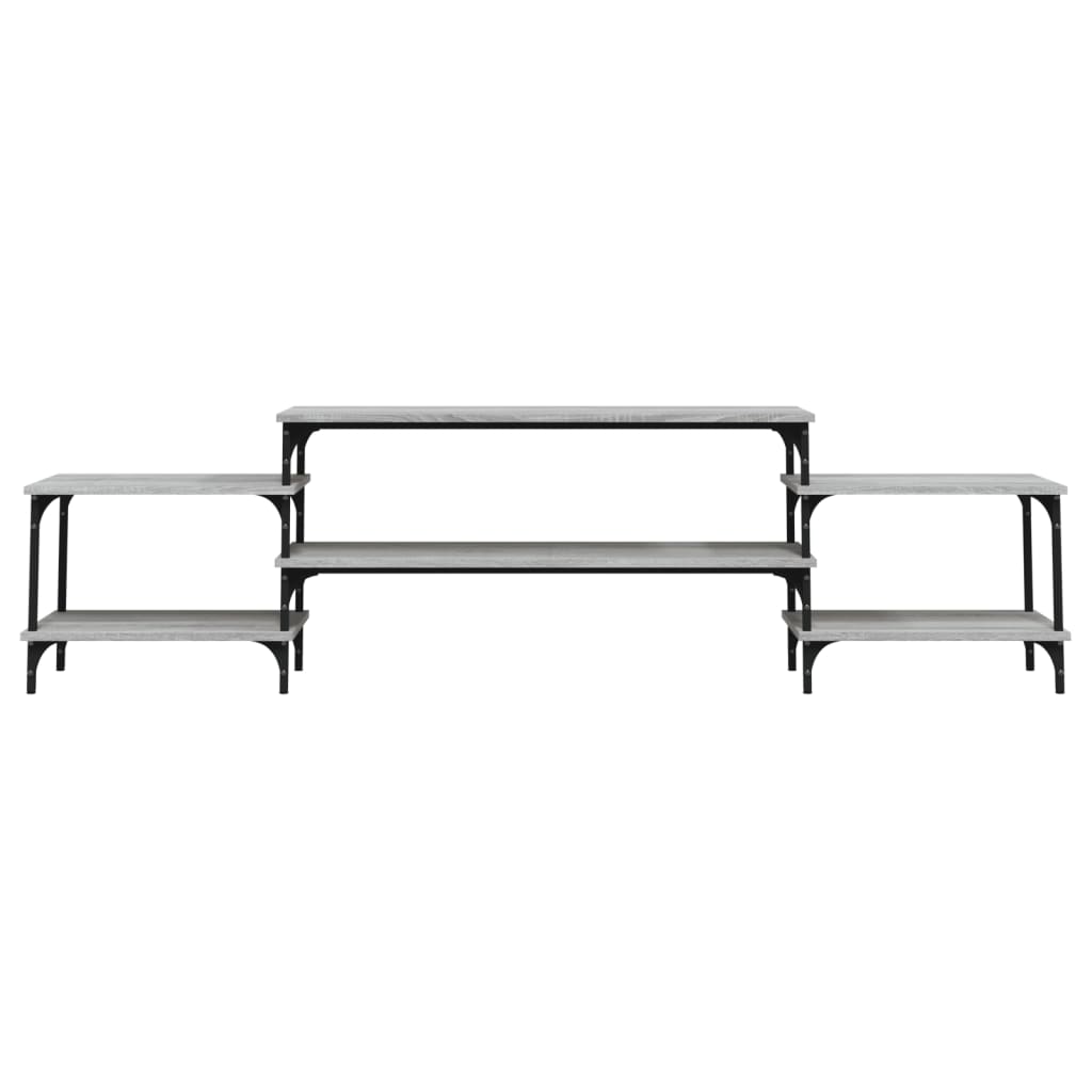 Tv-Meubel Bewerkt Hout Eikenkleurig 197 x 35 x 52 cm Grijs sonoma