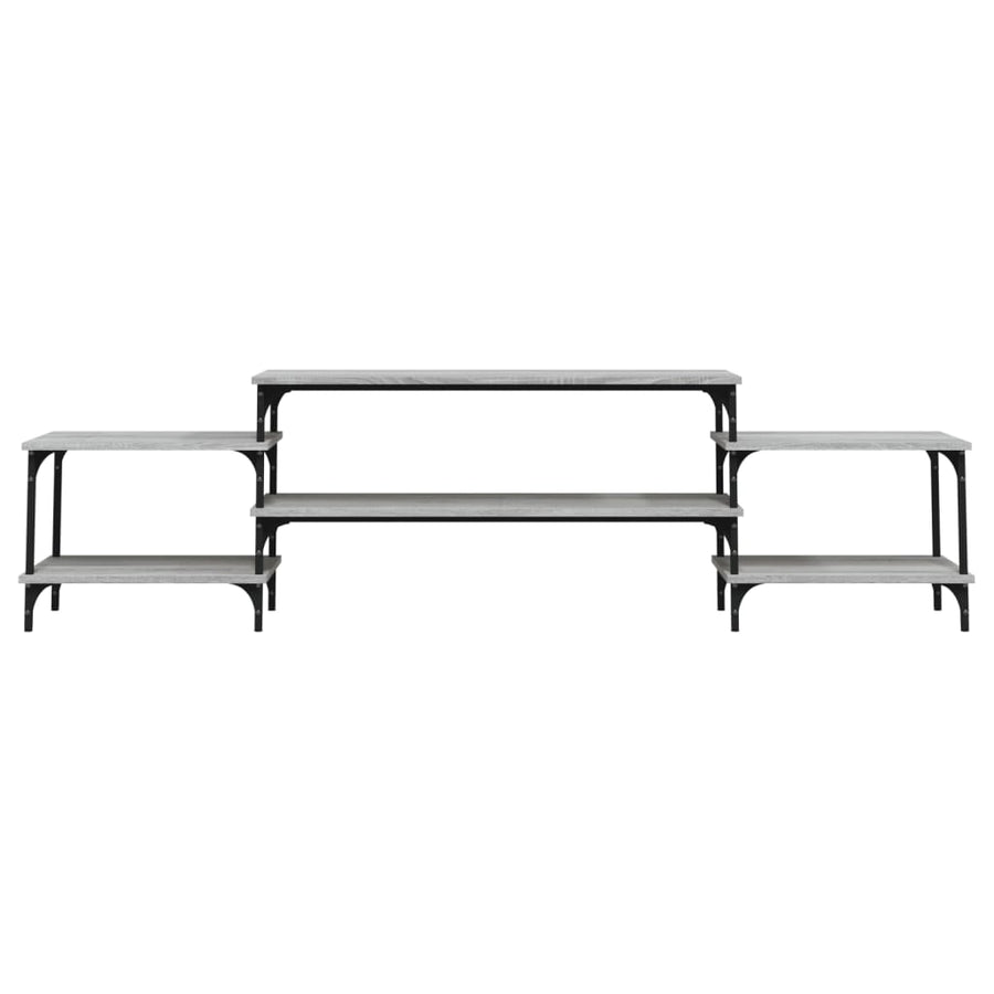 Tv-Meubel Bewerkt Hout Eikenkleurig 197 x 35 x 52 cm Grijs sonoma