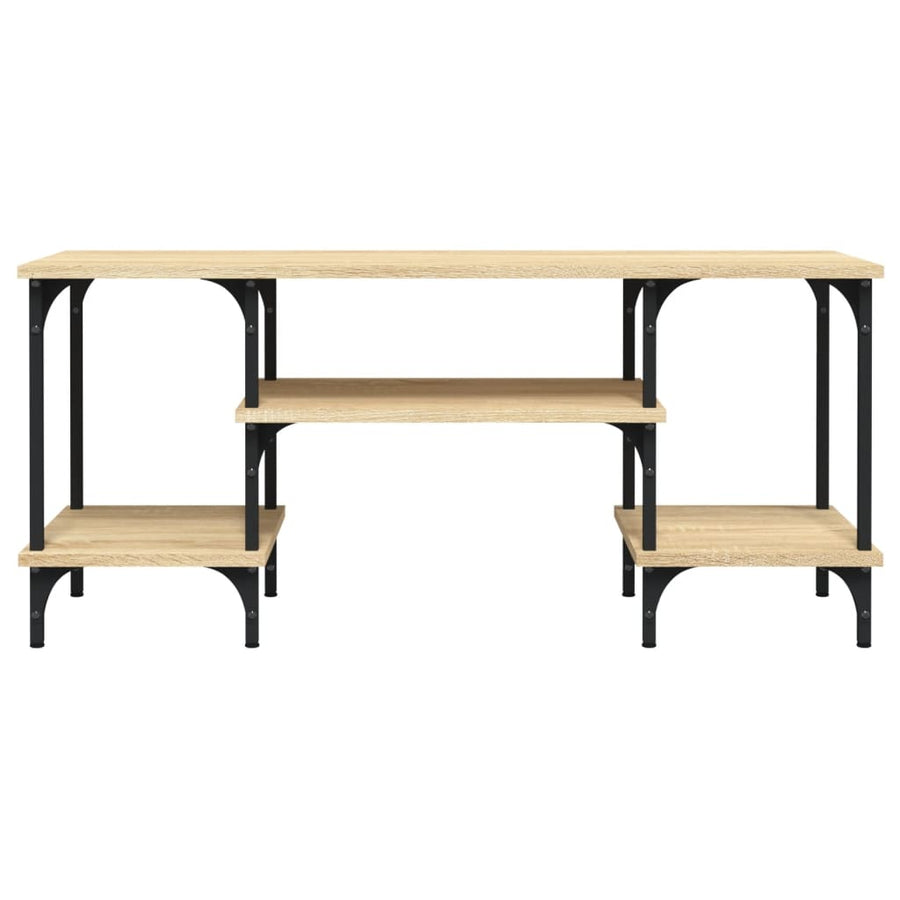 Tv-Meubel 102X35X45,5 Cm Bewerkt Hout Kleurig Sonoma eiken