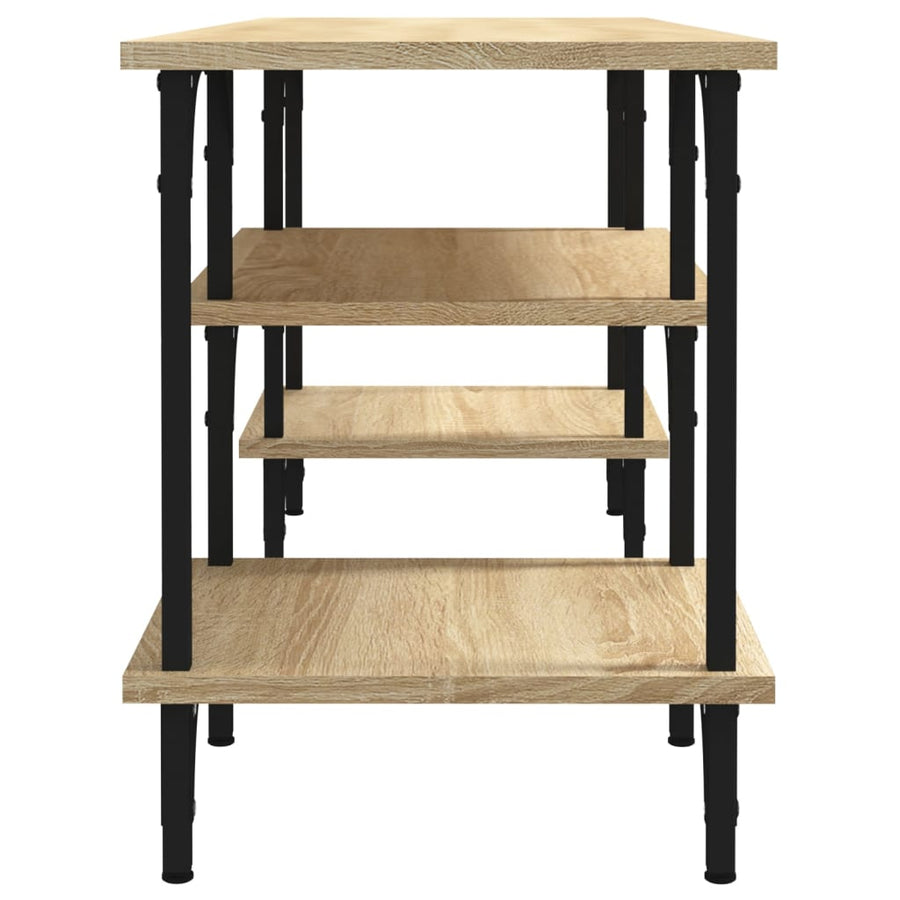 Tv-Meubel 102X35X45,5 Cm Bewerkt Hout Kleurig Sonoma eiken