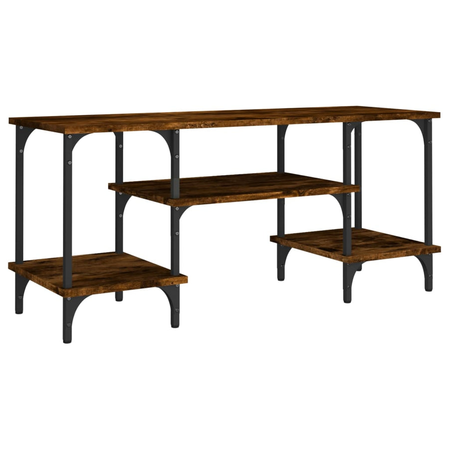 Tv-Meubel 102X35X45,5 Cm Bewerkt Hout Kleurig Gerookt eiken