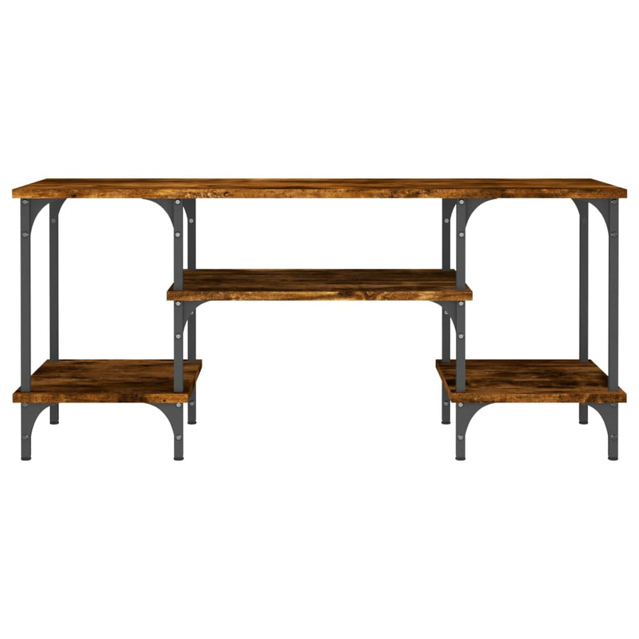 Tv-Meubel 102X35X45,5 Cm Bewerkt Hout Kleurig Gerookt eiken