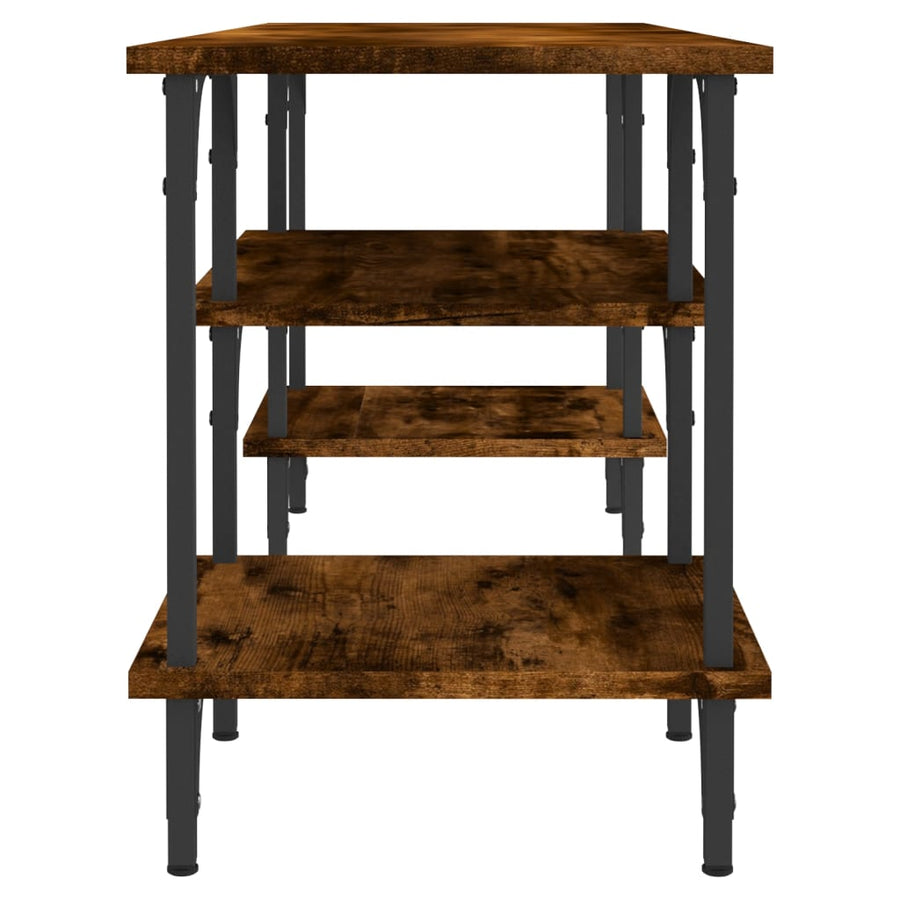 Tv-Meubel 102X35X45,5 Cm Bewerkt Hout Kleurig Gerookt eiken