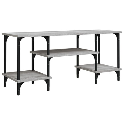 Tv-Meubel 02X35X45,5 Cm Bewerkt Hout Eikenkleurig Grijs sonoma