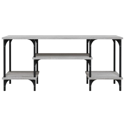 Tv-Meubel 02X35X45,5 Cm Bewerkt Hout Eikenkleurig Grijs sonoma