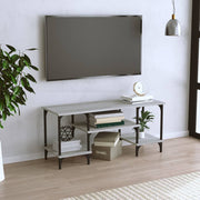 Tv-meubel 102x35x45,5 cm bewerkt hout grijs