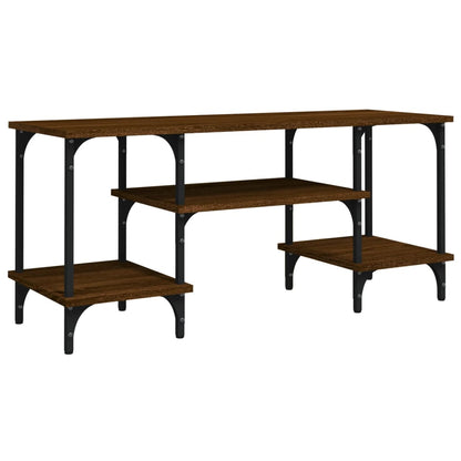Tv-Meubel 02X35X45,5 Cm Bewerkt Hout Bruin Eikenkleur Bruineiken