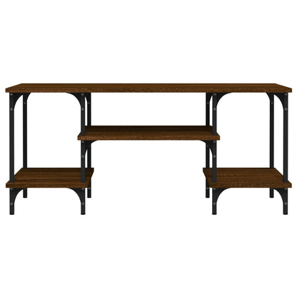 Tv-Meubel 02X35X45,5 Cm Bewerkt Hout Bruin Eikenkleur Bruineiken