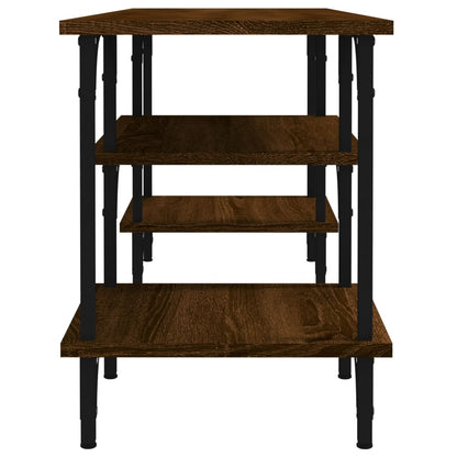 Tv-Meubel 02X35X45,5 Cm Bewerkt Hout Bruin Eikenkleur Bruineiken