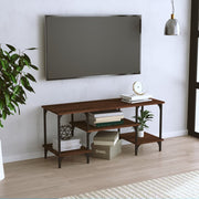 Tv-meubel 102x35x45,5 cm bewerkt hout bruin