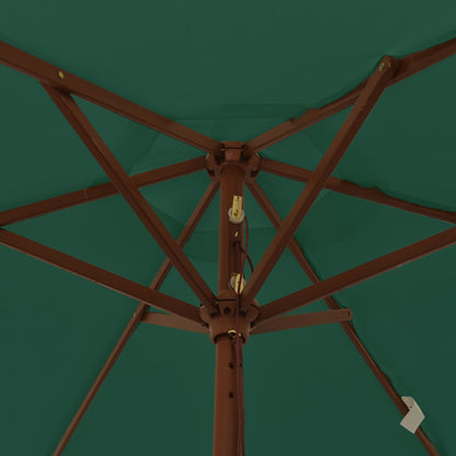 Parasol Met Houten Paal 196X231 Cm Groen