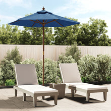 Parasol Met Houten Paal 196X231 Cm Azuur Blauw