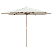 Parasol Met Houten Paal 299X240 Cm Kleurig Zand