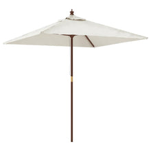 Parasol Met Houten Paal 198X198X231 Cm Kleurig Zand