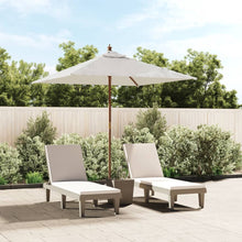 Parasol Met Houten Paal 198X198X231 Cm Kleurig Zand