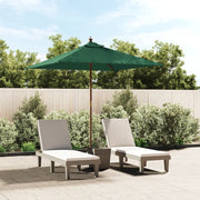 Parasol 198x198x231 cm groen massief hardhout