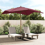 Parasol 300x300x273 cm bordeauxrood hardhout